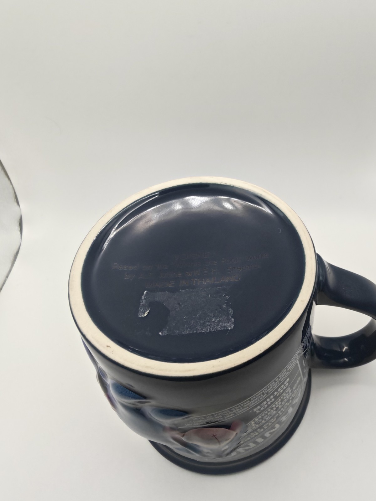 Eeyore Disney Large 3D Embossed navy "Warning" Mug