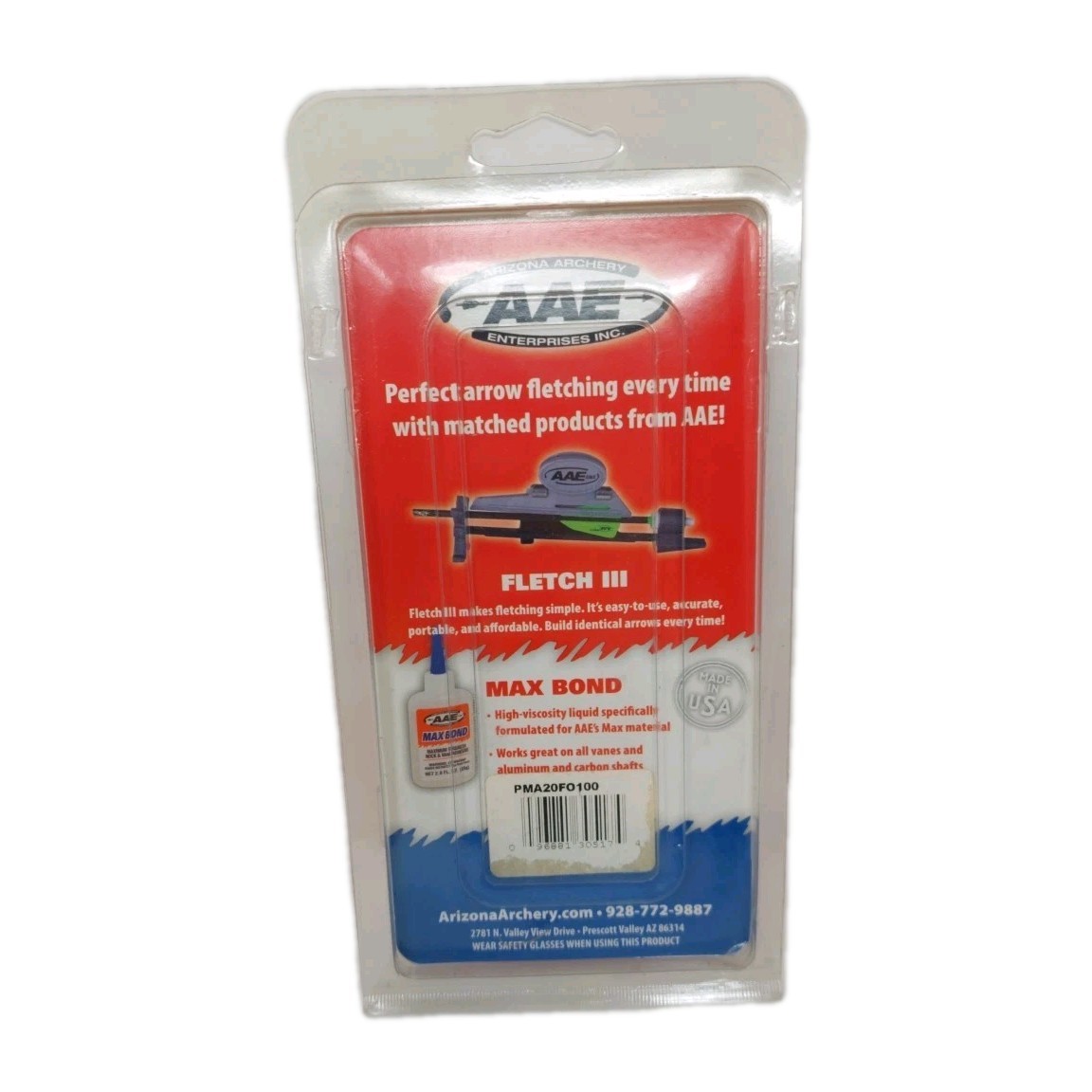 AAE Plastifletch Max Vanes: 2" Fire Orange: 100 Pack: New