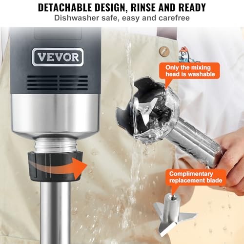 VEVOR Commercial Immersion Blender 500W 20in Variable Speed
