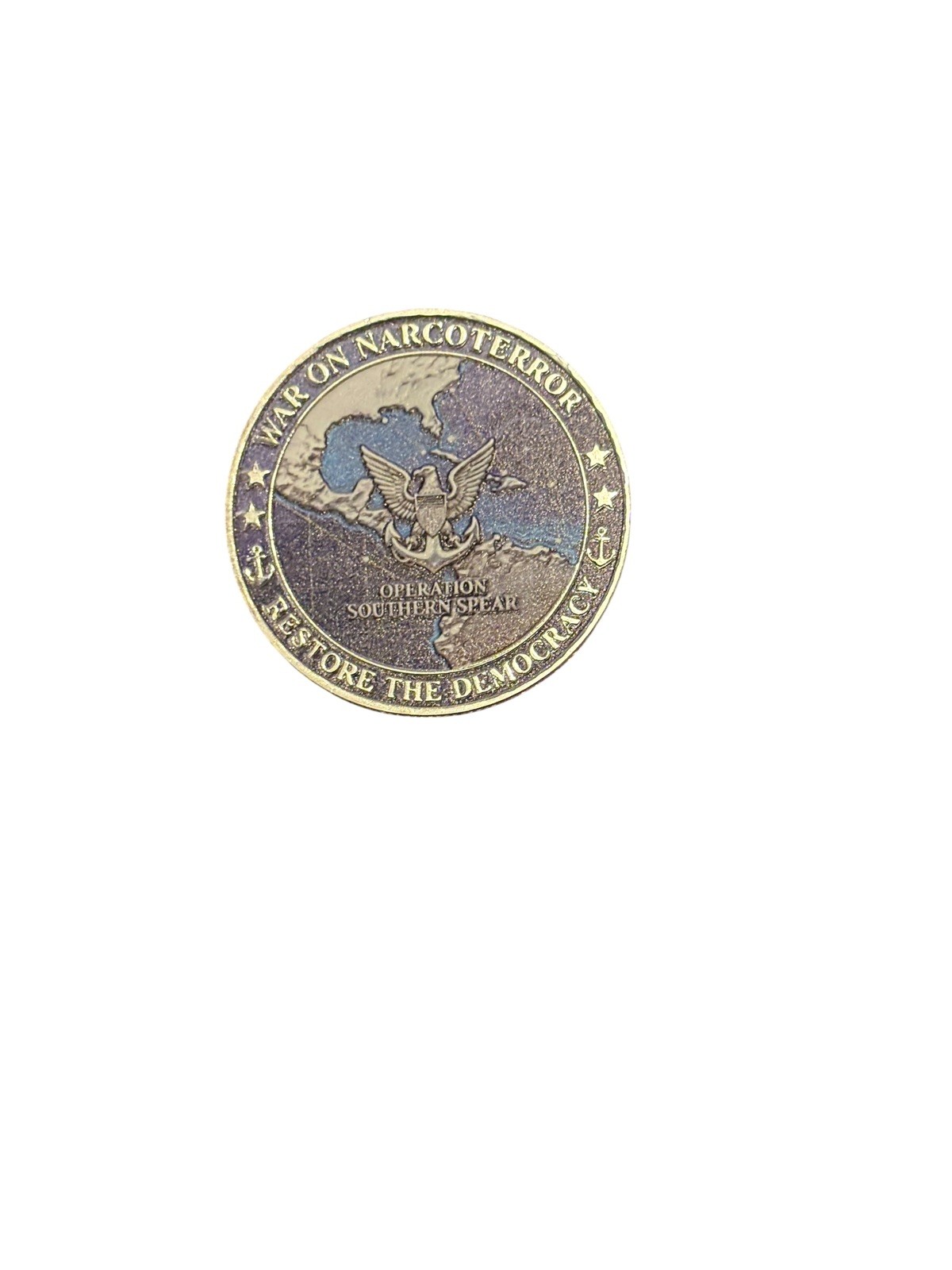 U.S. Military Strike Venezuela 2026 Commemorative coin (near mint)