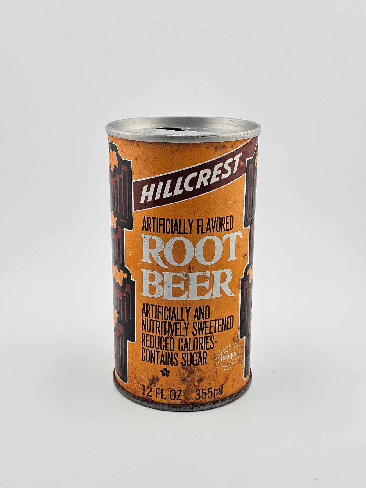 Vintage Steel Pull Tab Hillcrest Root Beer 12 oz Empty Can