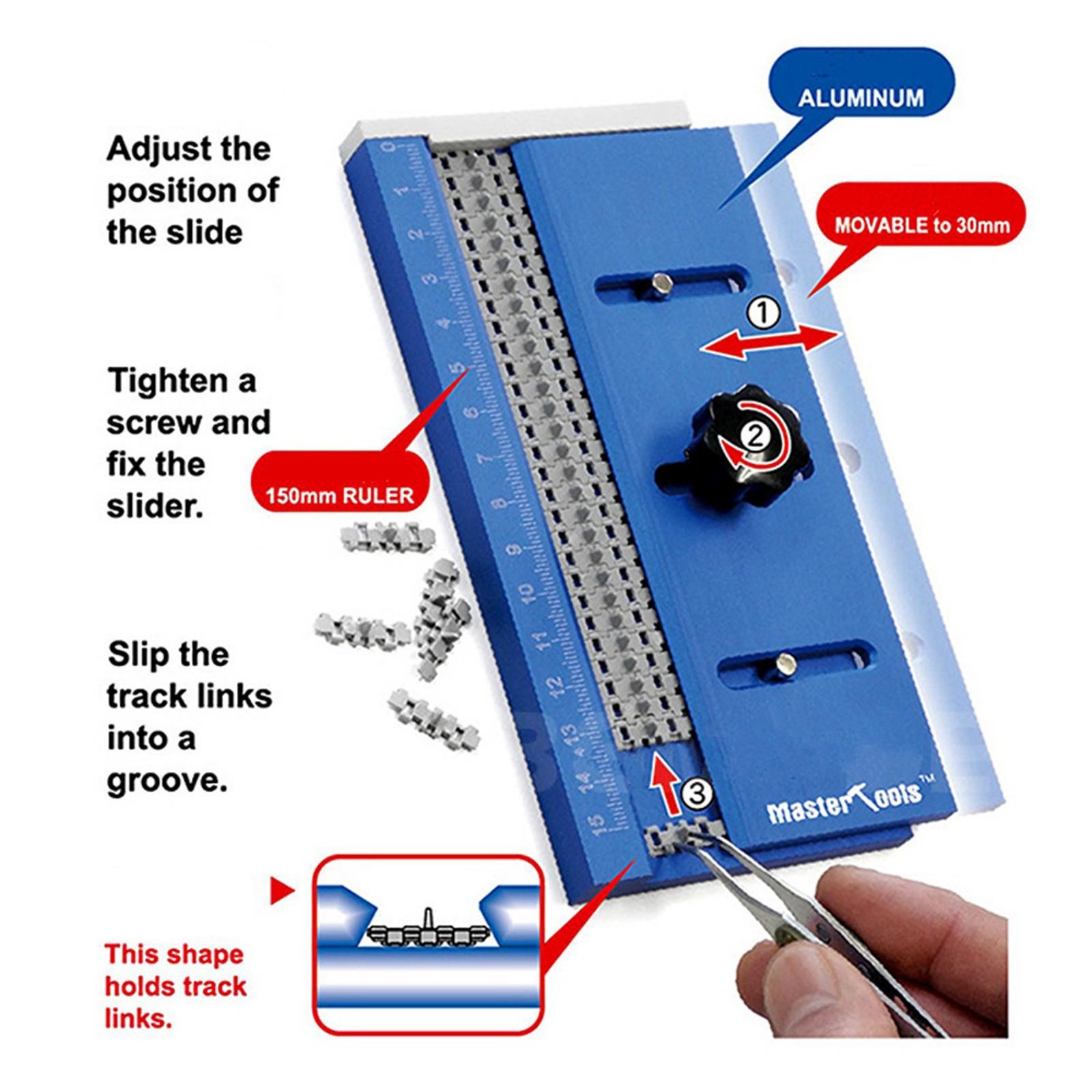 Alloy 09967 Master Tools Track Maker Model Assembly Jig for Track Links