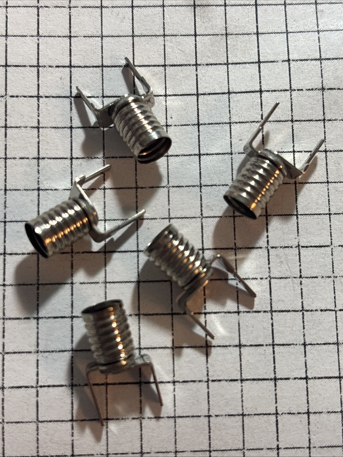Lot 5 E5 5mm Miniature Lamp Holder MES Metal Edison Base @MB308