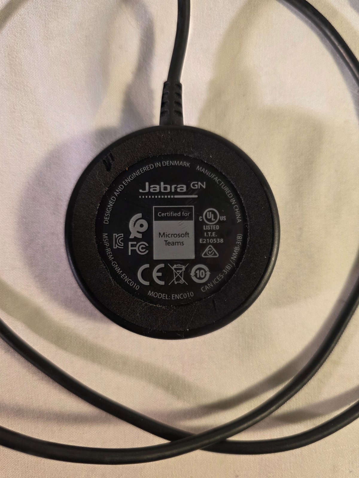 Jabra ENC010 Connector AUX to USB Adapter Volume Buttons Control