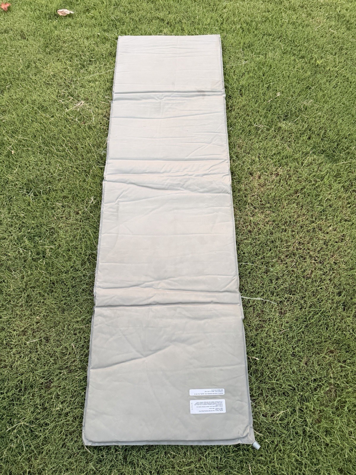 Military Self-Inflating Sleeping Pad Grey Foliage Green Used