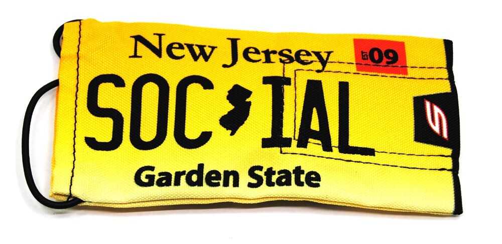 Social Paintball Barrel Cover License Plate Series New Jersey Garden State