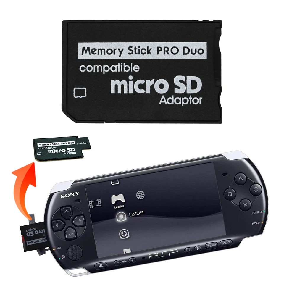 For Sony and PSP Series Micro SD SDHC TF to Memory Stick MS Pro Duo PSP Adapter