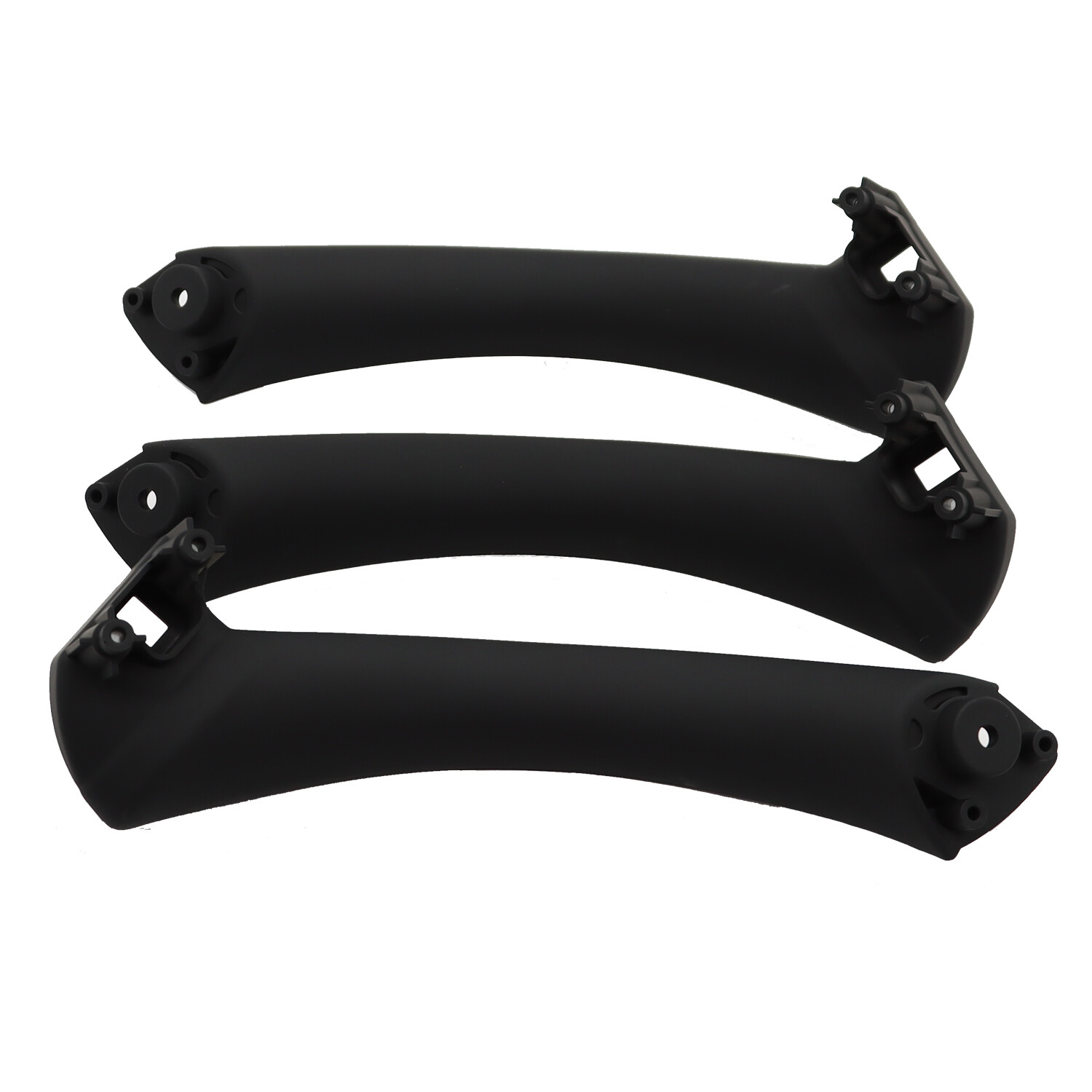6Pcs Inner Door Panel Handle Pull Interior Trim Cover For BMW E90 06-11 Black