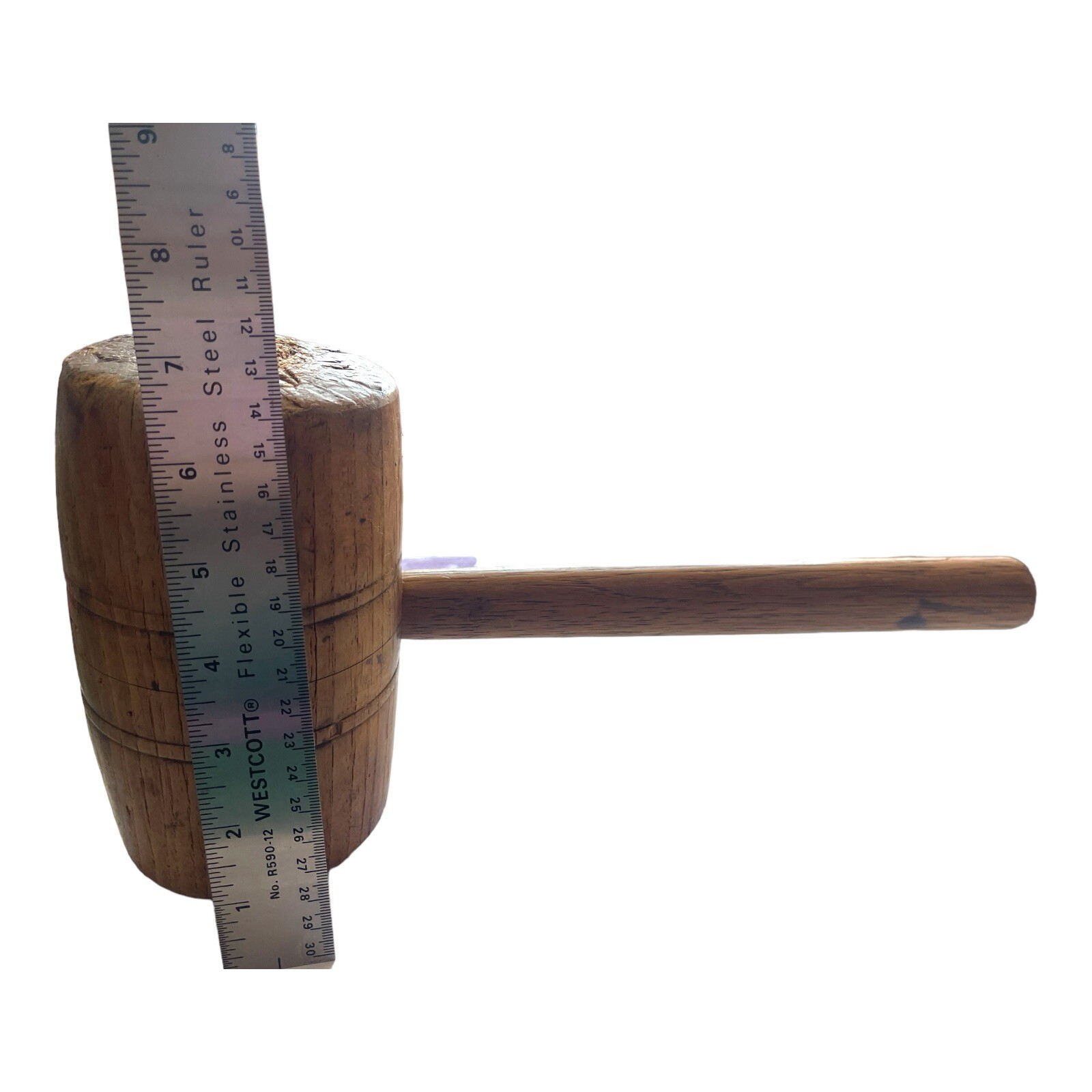 VTG Wood Carvers Mallet 14in Sculptor Pattern Maker Tool Primitive Heavy Large