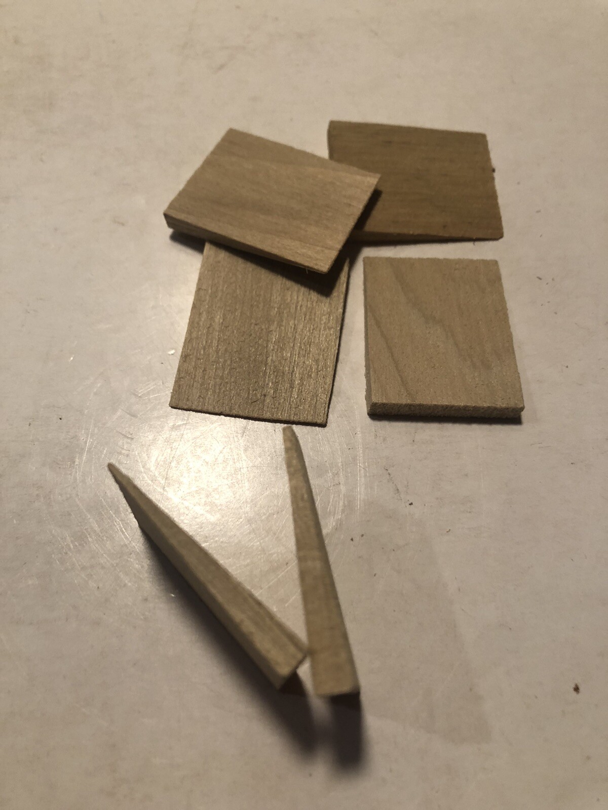 Lot Of 6 Wooden Small Hammer Or Ball Pein Handle Wedges