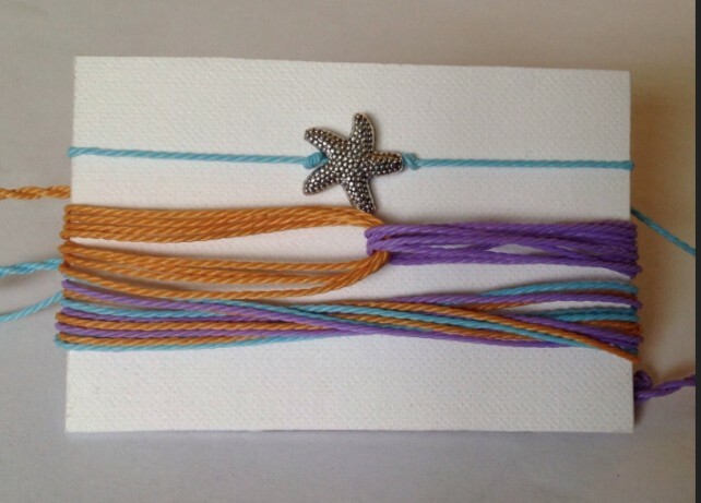 Summer Sunset Waxed String Adjustable Bracelet Pack Summer Vacation Jewelry Boho