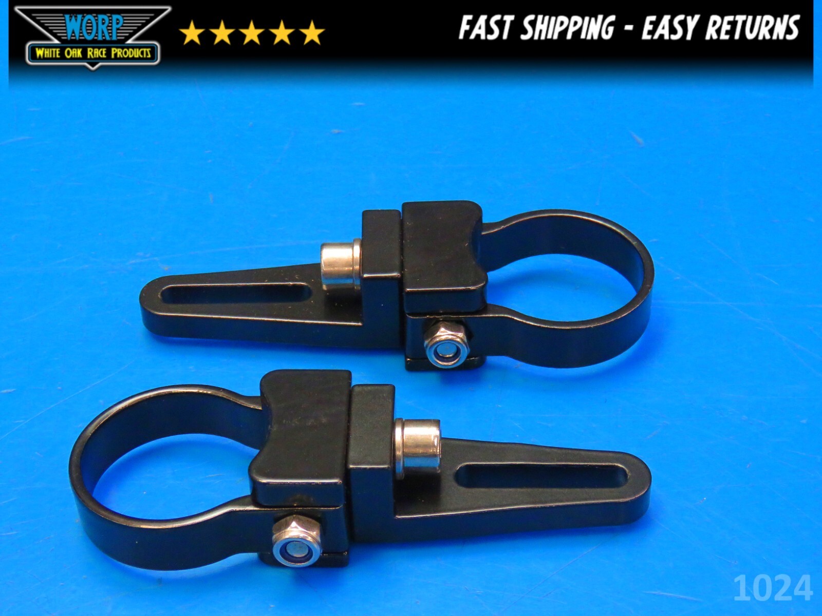 NEW UTV / OFFROAD 1.5" LIGHT BAR TUBE CAGE MOUNTS BLACK PAIR SET 1-1/2"