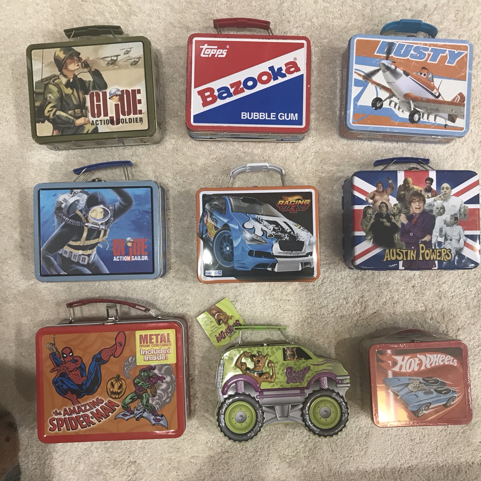 Collection Of 9 Lunch Boxes!