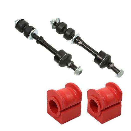 4pcs Front Sway Bar Links and Bushings Suspension Replacement for F150 2WD