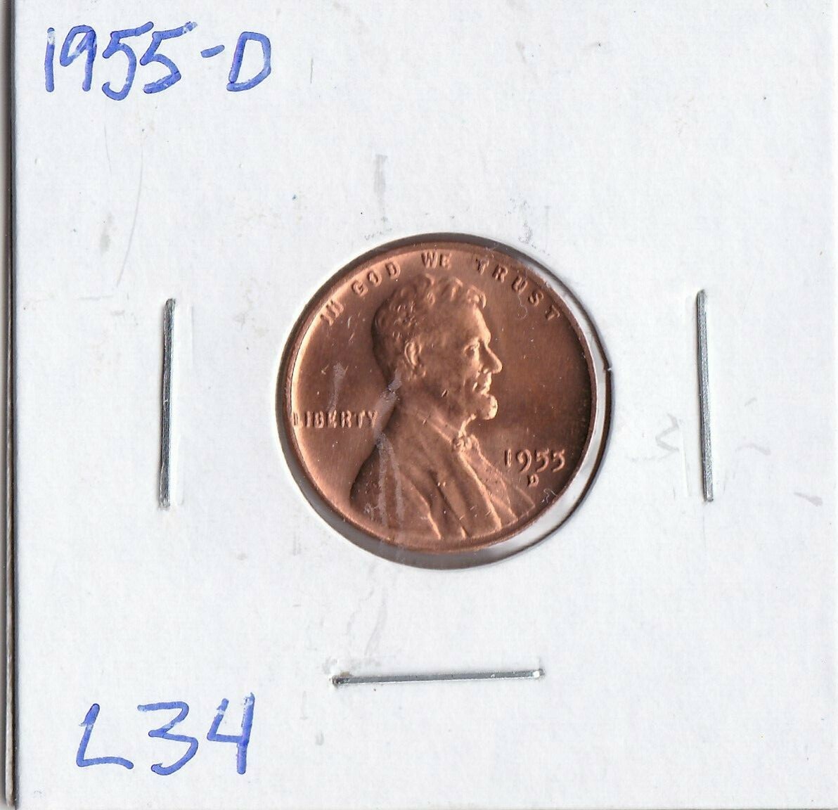 1955-D Lincoln Cent L34