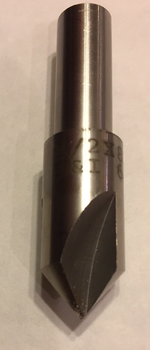 Countersink 1/2” LAVALLEE & IDE 608 82 Deg. 3 Flt,3/8"shank USA,(H-3-7)(93-01LI)
