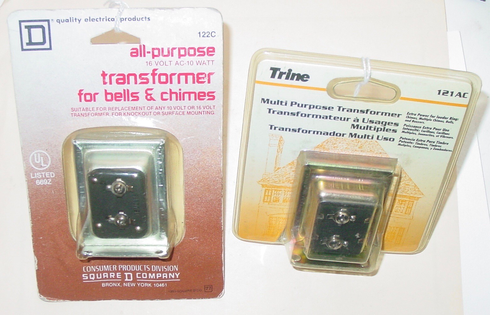 2 Multi Purpose Transformers New and Sealed Vintage Bells Chimes Mixed Lot NOS