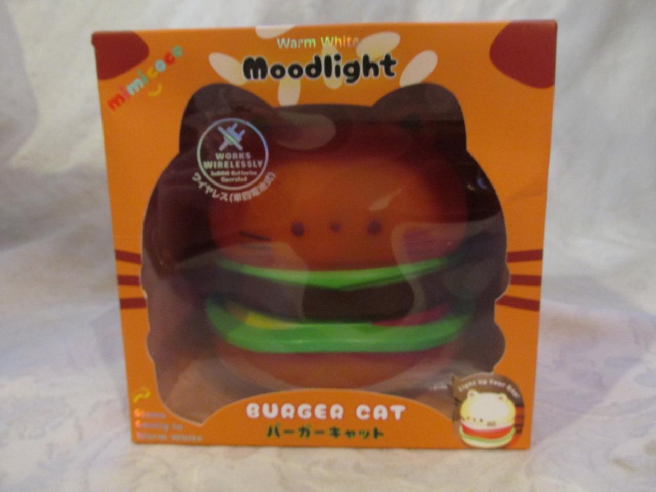 Mimicoco Warm White Moodlight - Burger Cat - Sealed NEW IN BOX!