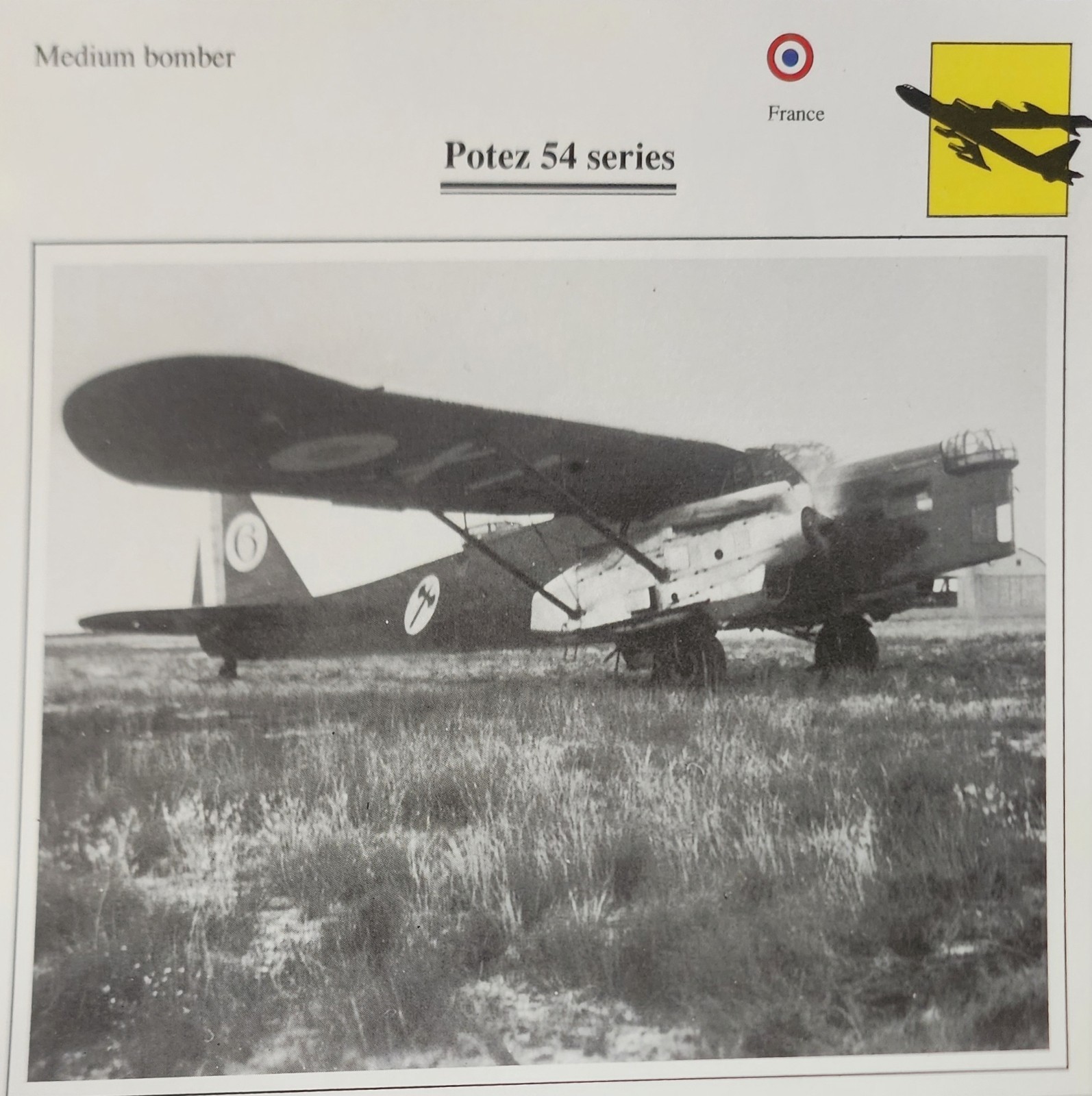 Potez Plane Picture Original Aircraft Vtg Specs Detail Info Collector Card