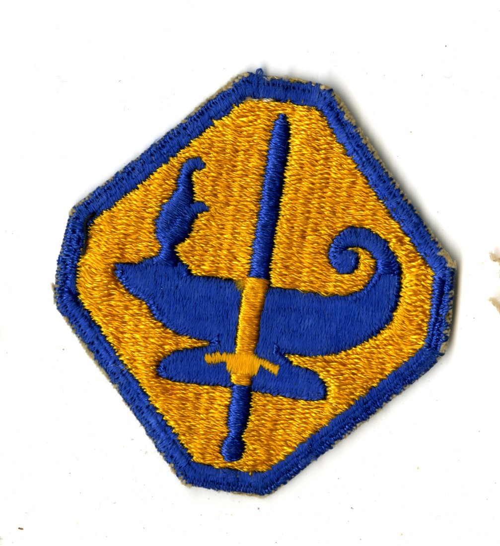 Army Specialized Training Program White Back Patch WWII Vintage