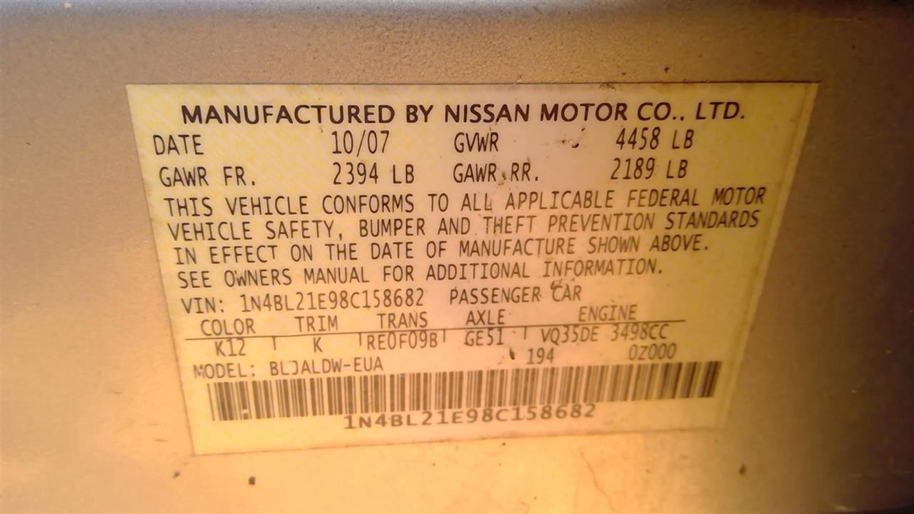 Driver Left Front Spindle/Knuckle Fits 09-14 16-23 MAXIMA 251858