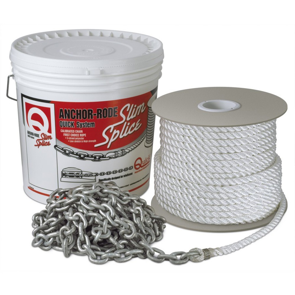 Quick FVC080391230Q00 Anchor Rode, 8mm Chain, 300' x 9/16" Rope