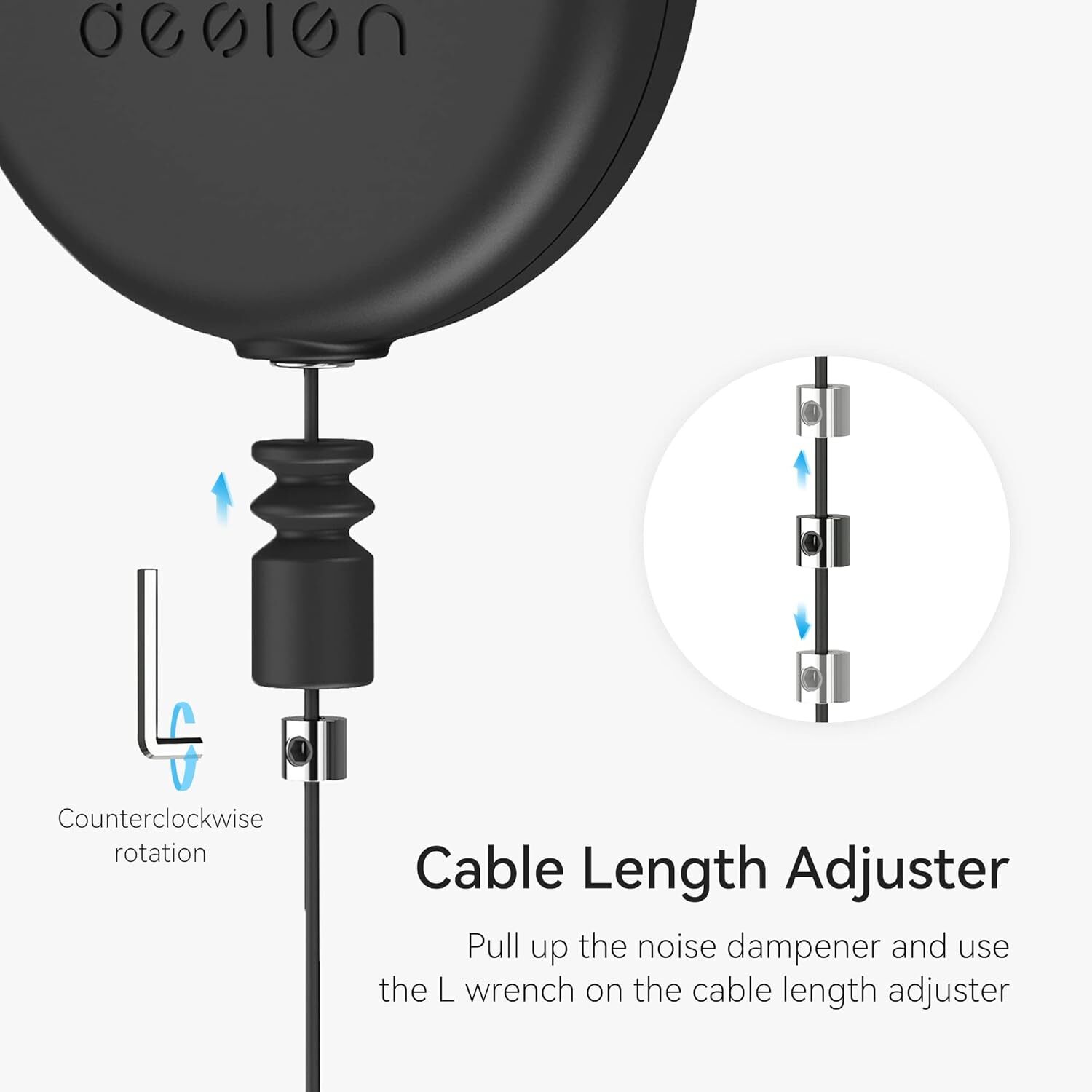 Sistema De Poleas Negro Para Gestion De Cables Compatible Con Quest Psvr2 Pico