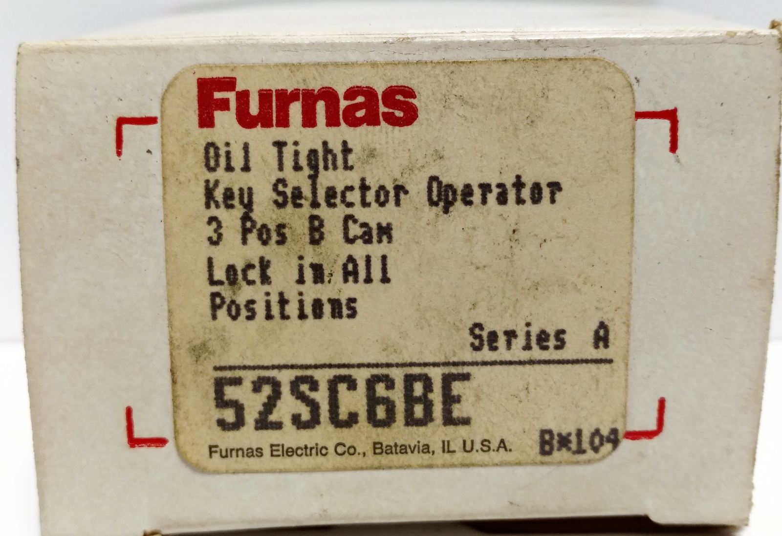 Furnas 52SC6BE Selector Switch
