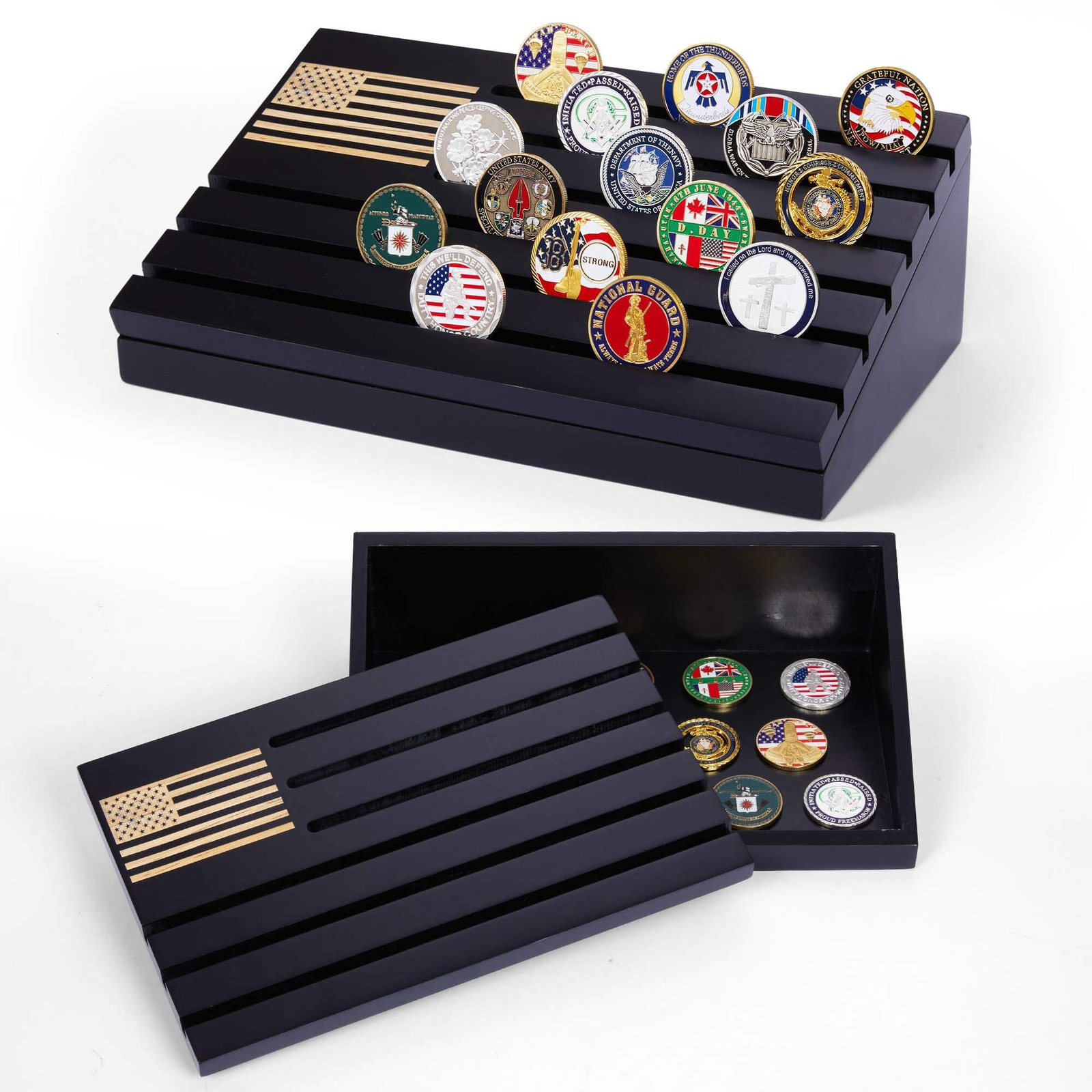 Challenge Coin Display-Challenge Coin Holder-Coin Display Case-Coin Display