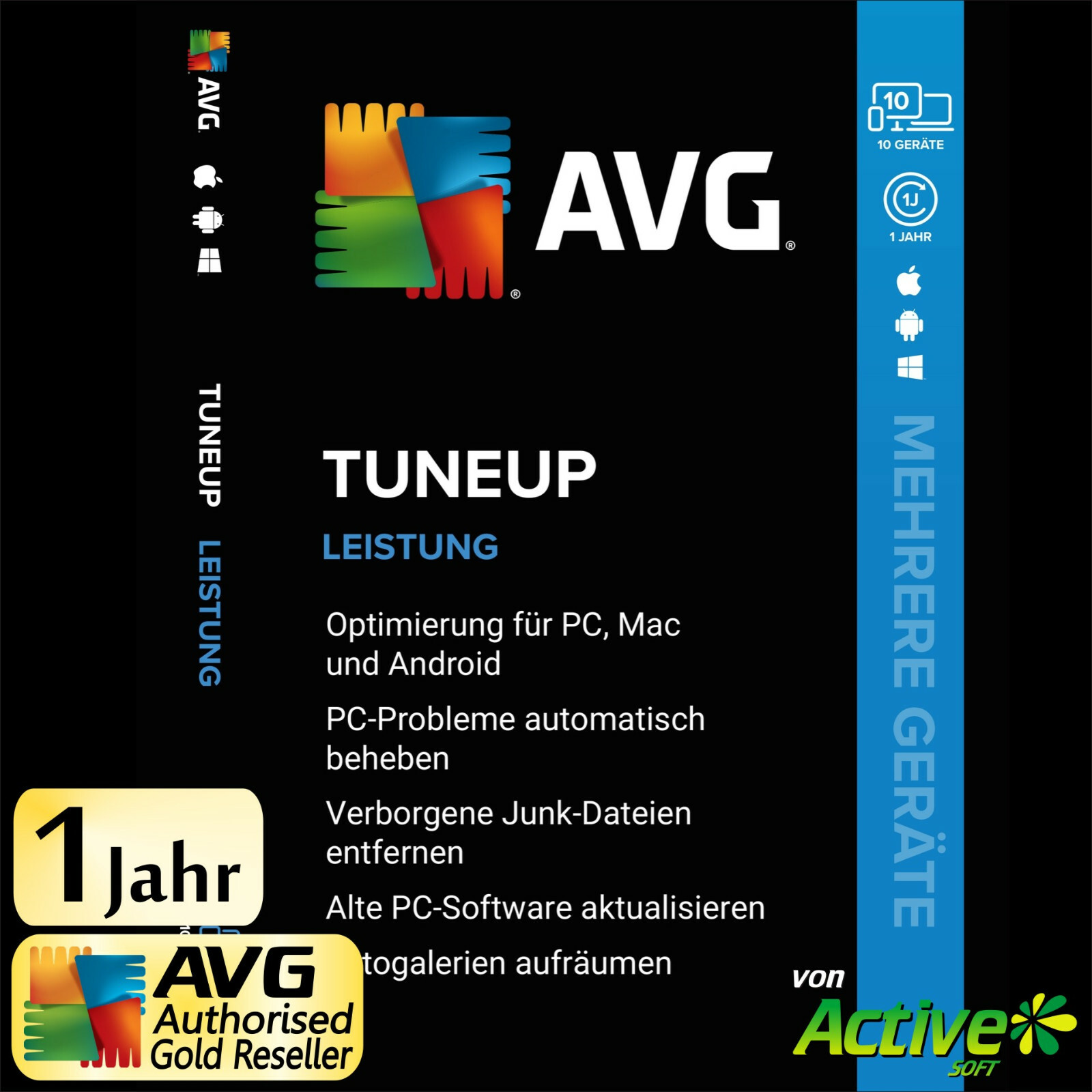 AVG TuneUp 2026 10 Devices 1 Year | Multiple Devices | TuneUp UNLIMITED DE