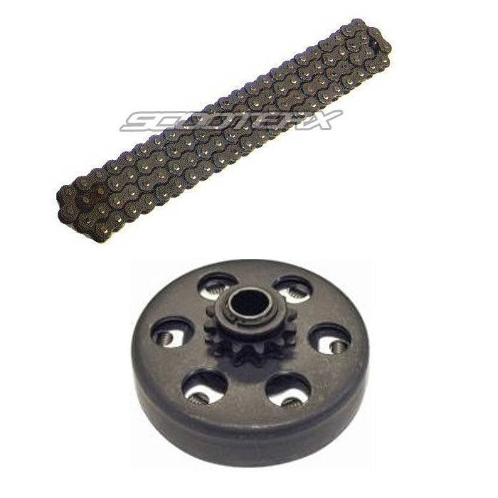 Brand New Go Cart Clutch #35 Size 3/4 - 12 Tooth Sprocket + Chain Parts Set