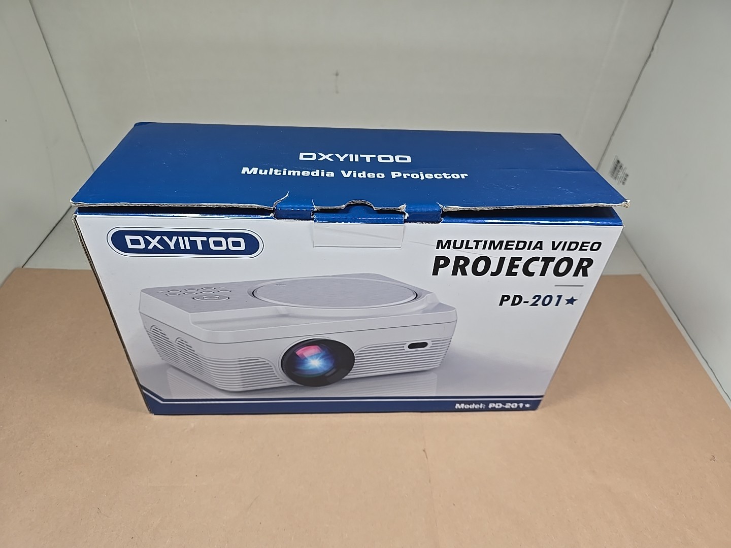 Dxyiitoo PD-201 Multimedia Bluetooth Built in DVD Player Video Projector 1080P