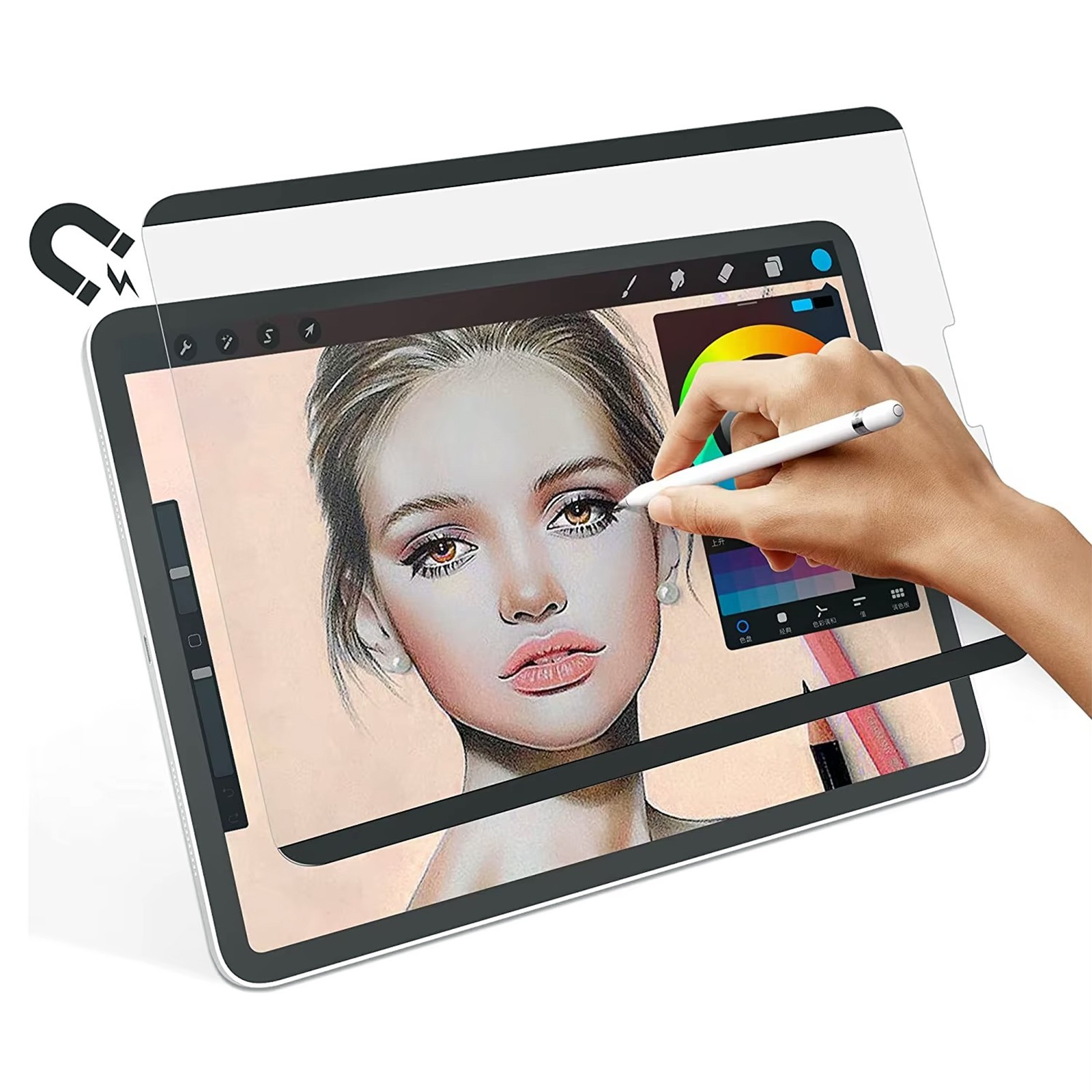 Magnetic Paper Screen Protector For iPad Pro Air 13" 11" 2025 2024 Screen Protector Matte