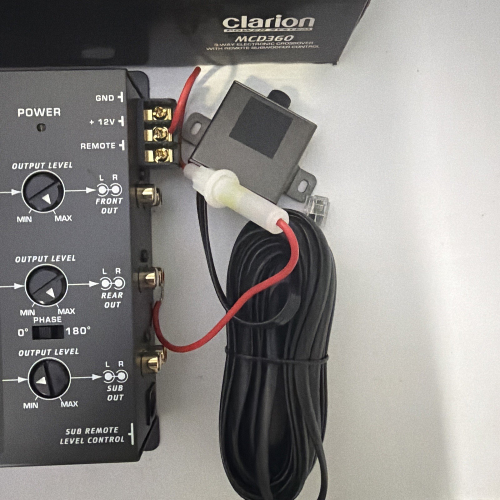Clarion Mobile Electronics Mcd360 3 Way 6 Channel Electronic Crossover with S...