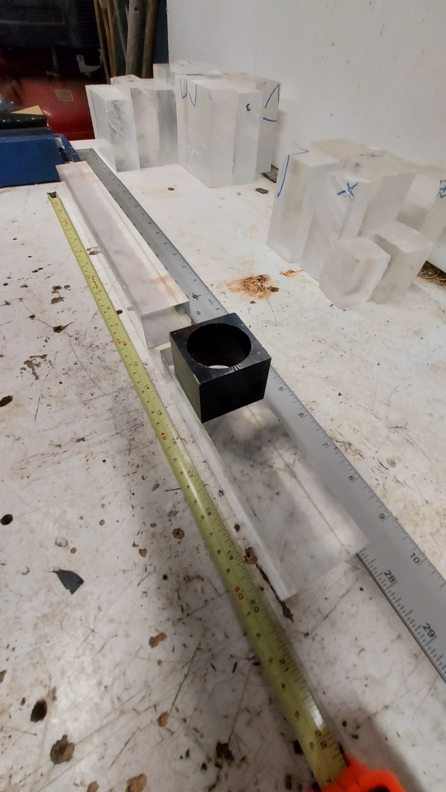 Plastic Scintillator, offcut, EJ200, for gamma radiation probe