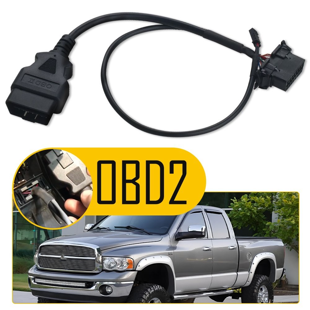 Pack of 1 For Dodge for Ram 1500 2018-2020 Car Security Gate Bypass OBD2 Cable