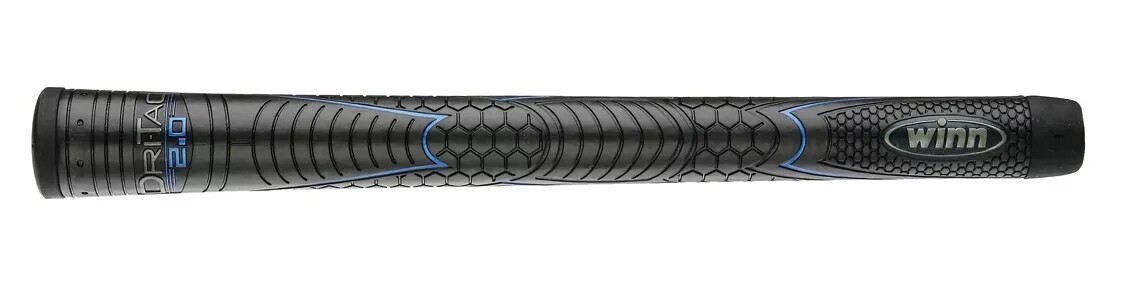 Winn DRI-TAC 2.0 MIDSIZE Jet Black Golf Grip - 62DT-JBK