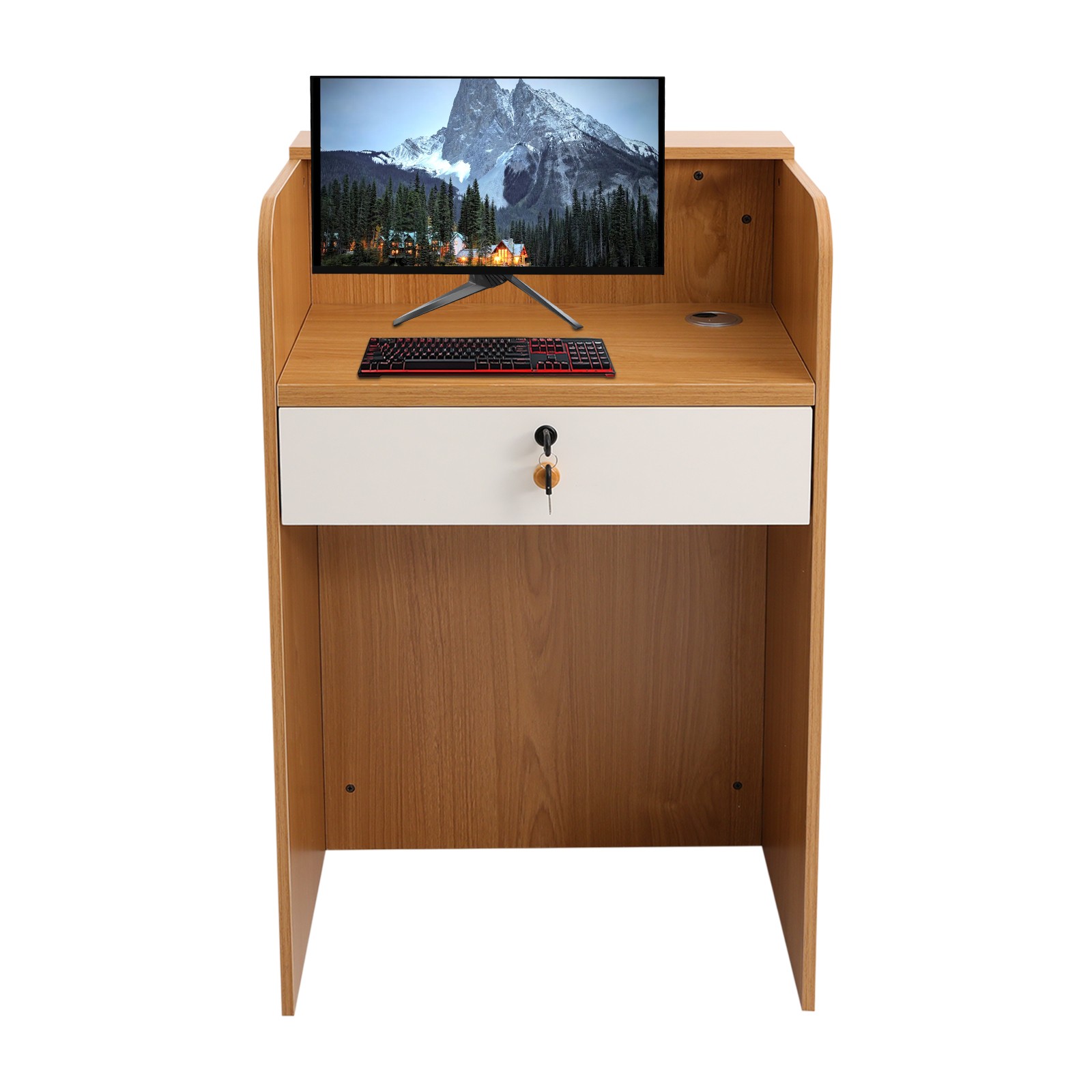 Modern Reception Desk Reception Desk For Checkout Reception Counter 60cm NEW