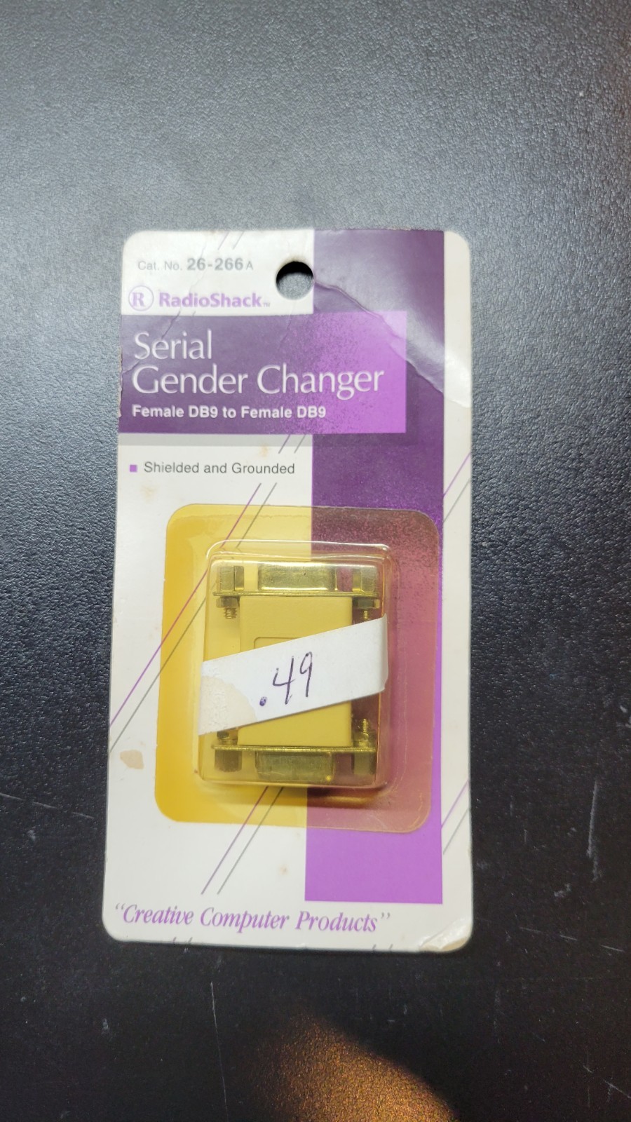 NOS Radioshack 26-266A Serial Gender Changer DB9 Female To DB9 Female