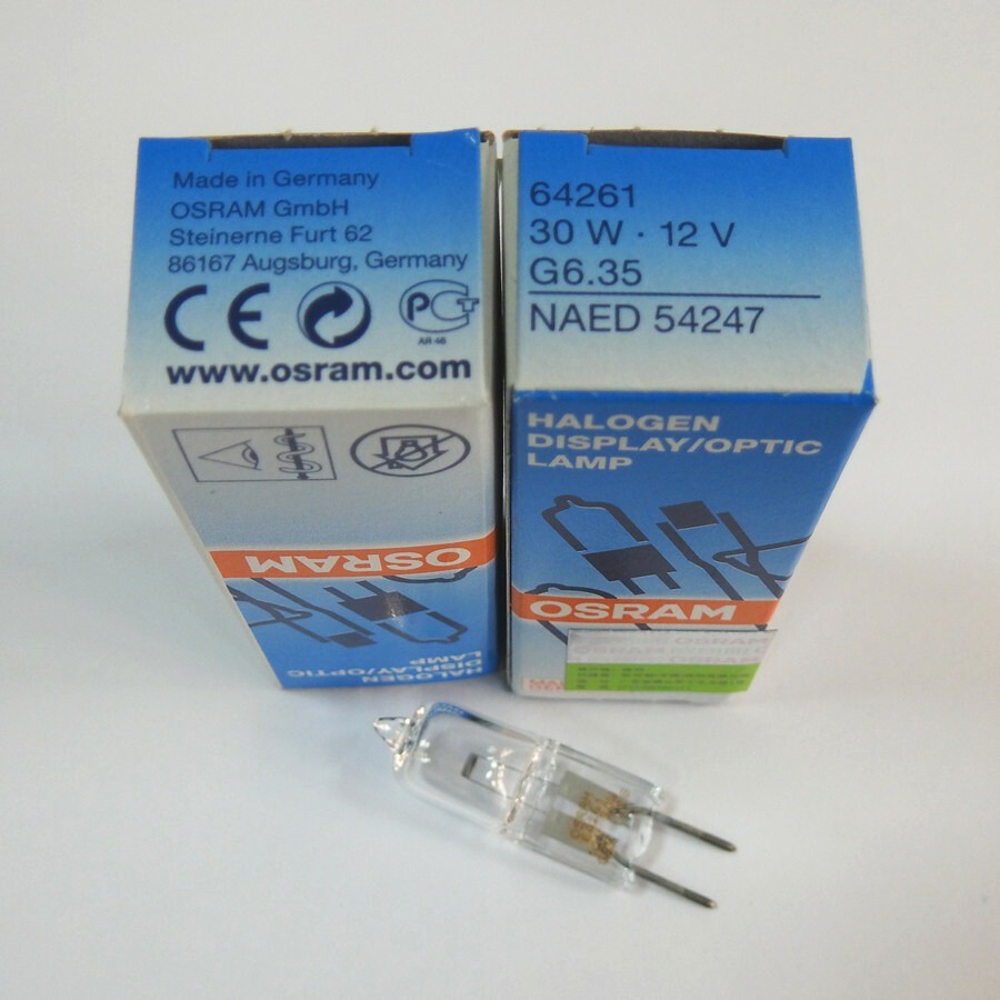 osram 64261 G6.35 NAED 54247 12V 30W  Microscope halogen lamp light