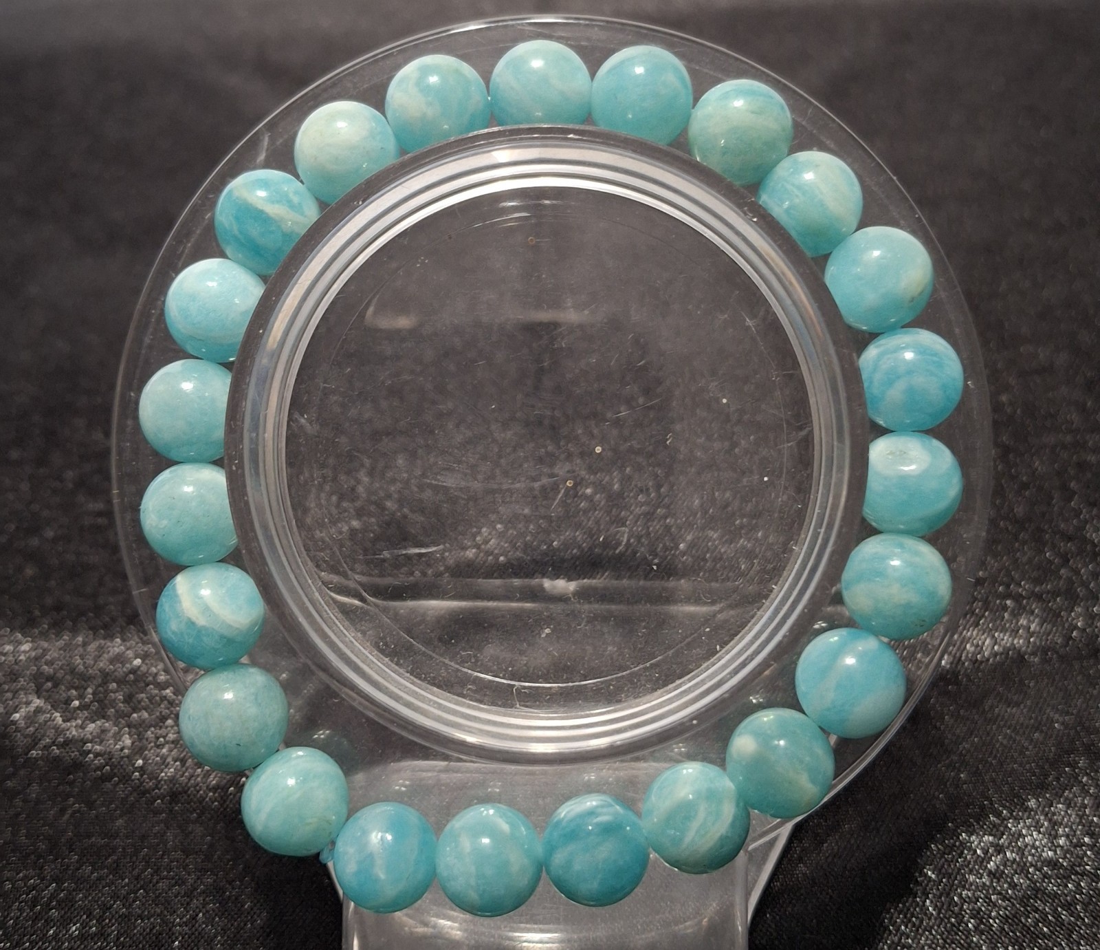 Amazonite 8mm Bead Bracelet Size 6 1/2 (BRC 29)