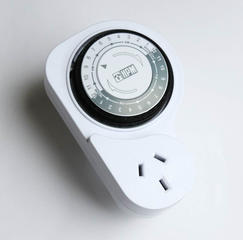 HPM Indoor Electrical Powerpoint (Power Point) 24 Hour Timer 15 min increments