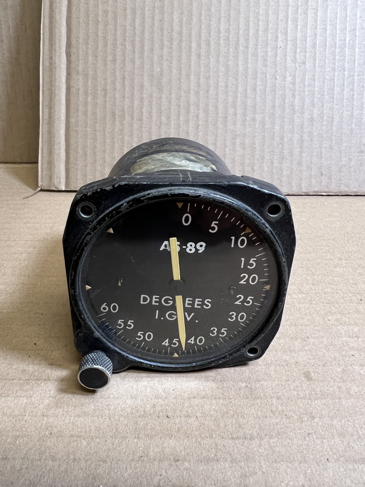 VINTAGE AVIONICS SLAVED GYRO MAGNETIC COMPASS INDICATOR TYPE V-3 NO DATA PLATE