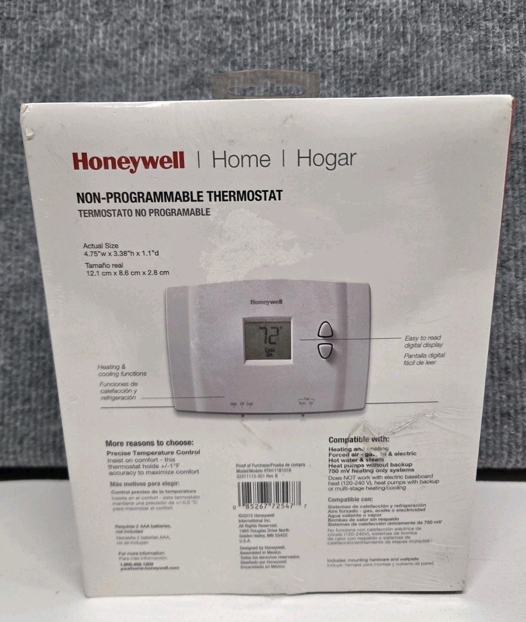 Honeywell Digital Non-Programmable Thermostat RTH111B
