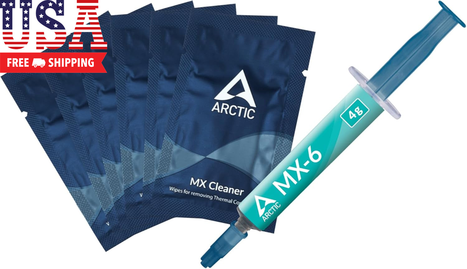 MX-6 (4 G, Incl. 6 MX Cleaner) - Ultimate Performance Thermal Paste for CPU, Con