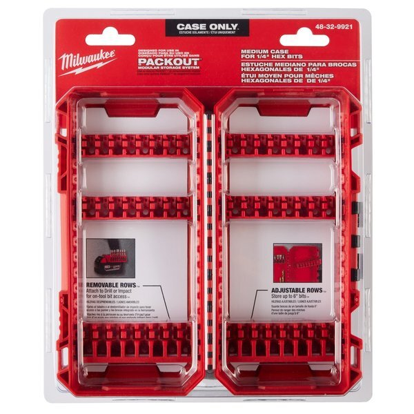 Milwaukee Tool 48-32-9921 Customizable Medium Case For Impact Driver Accessories