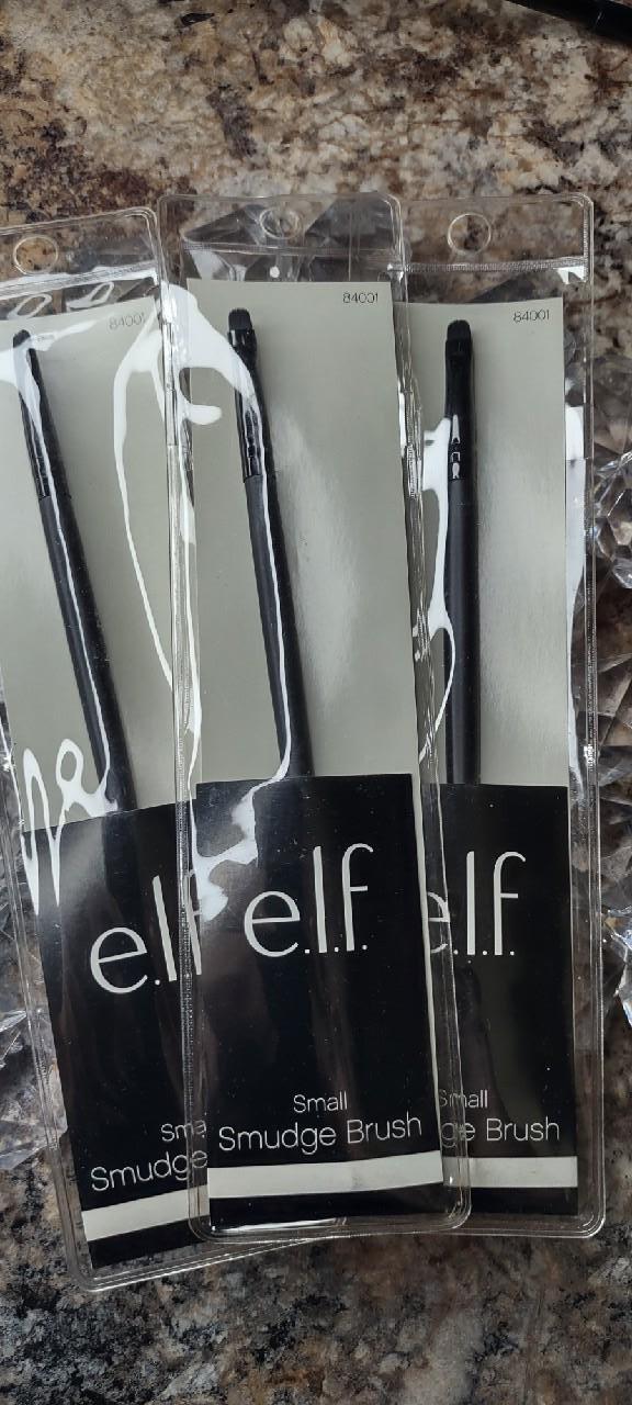 e.l.f. Lot Of 3 SMALL SMUDGE BRUSH # 84001 ELF CRUELTY & VEGAN FREE New In Pack