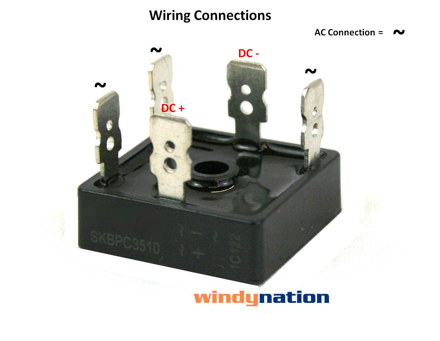 35 AMP 3 THREE PHASE BRIDGE RECTIFIER WIND