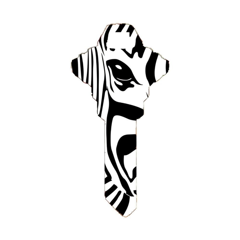 SC1 Zebra Key Blank