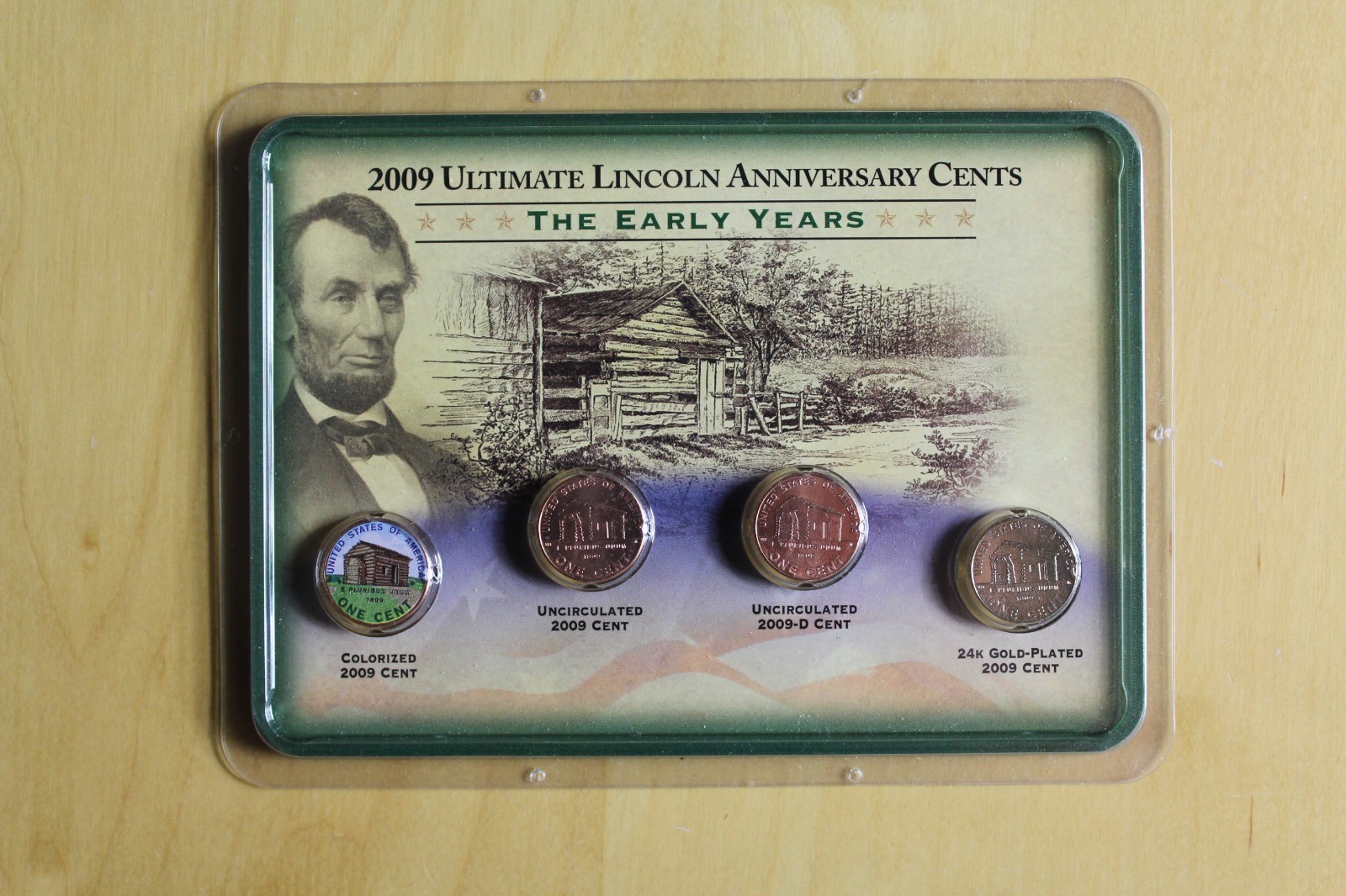 2009 Ultimate Lincoln Anniversary Cents 'The Early Years' 4 Coin Set Sealed